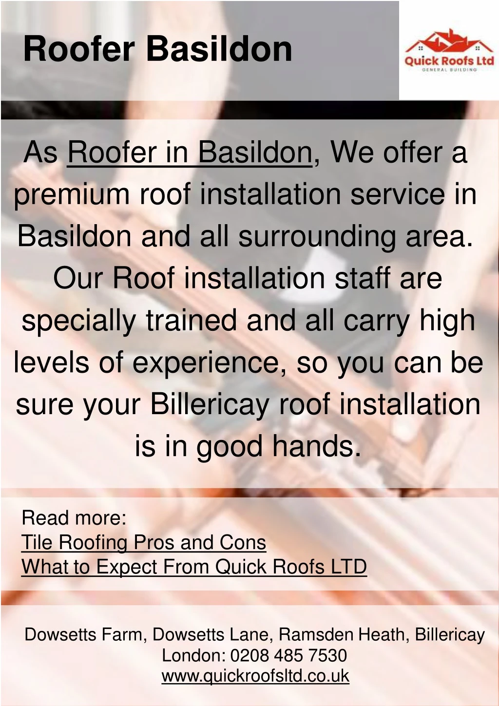 roofer basildon