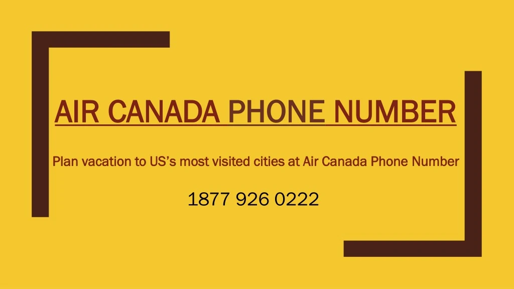 air canada air canada phone