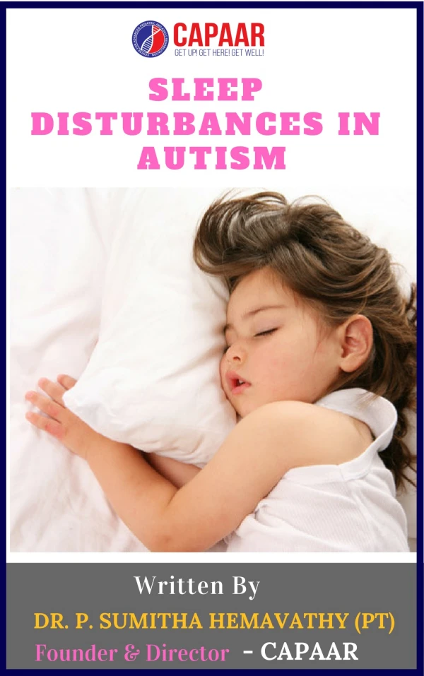 Sleep Disturbances in Autism | Best Autism Treatment Centre in Bangalore | CAPAAR