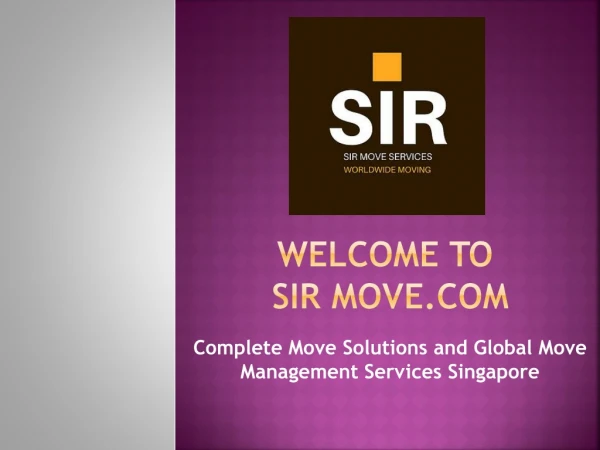 House Moving Services Singapore