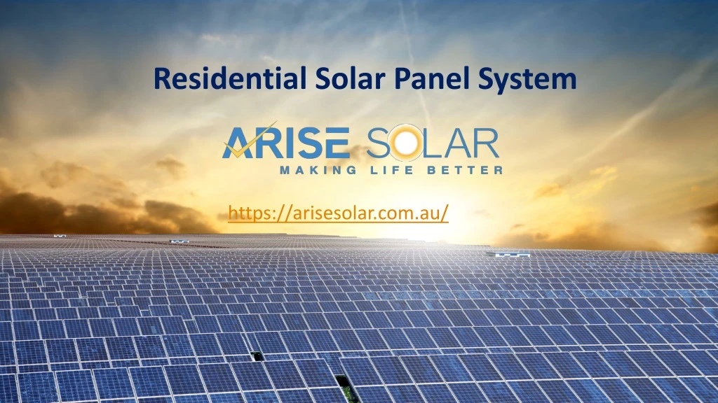 residential solar panel system