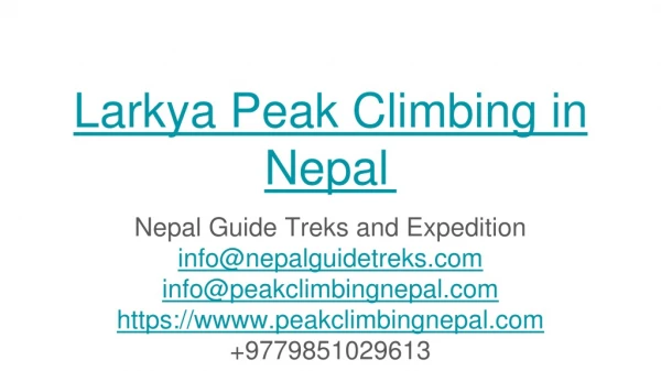 larkya peak climbing in nepal