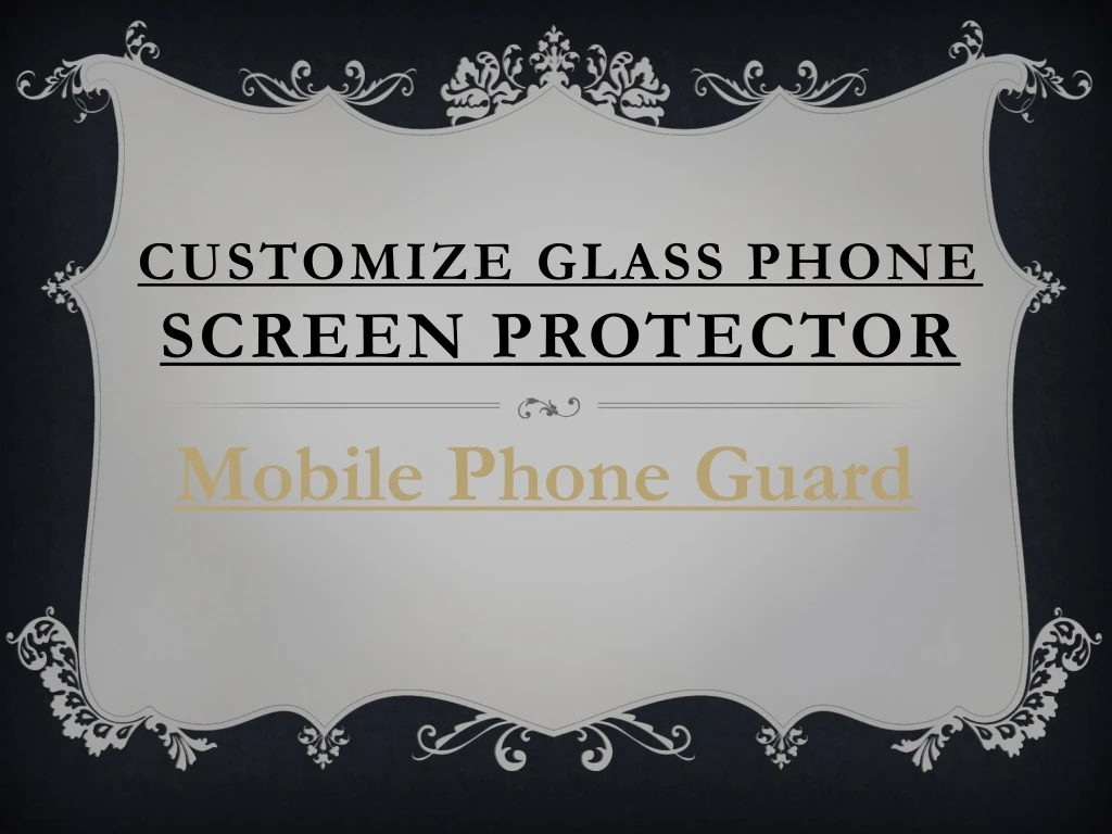 customize glass phone screen protector