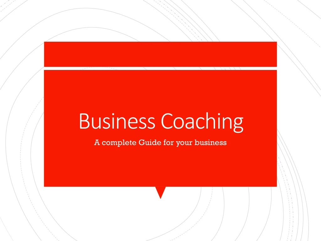 business coaching