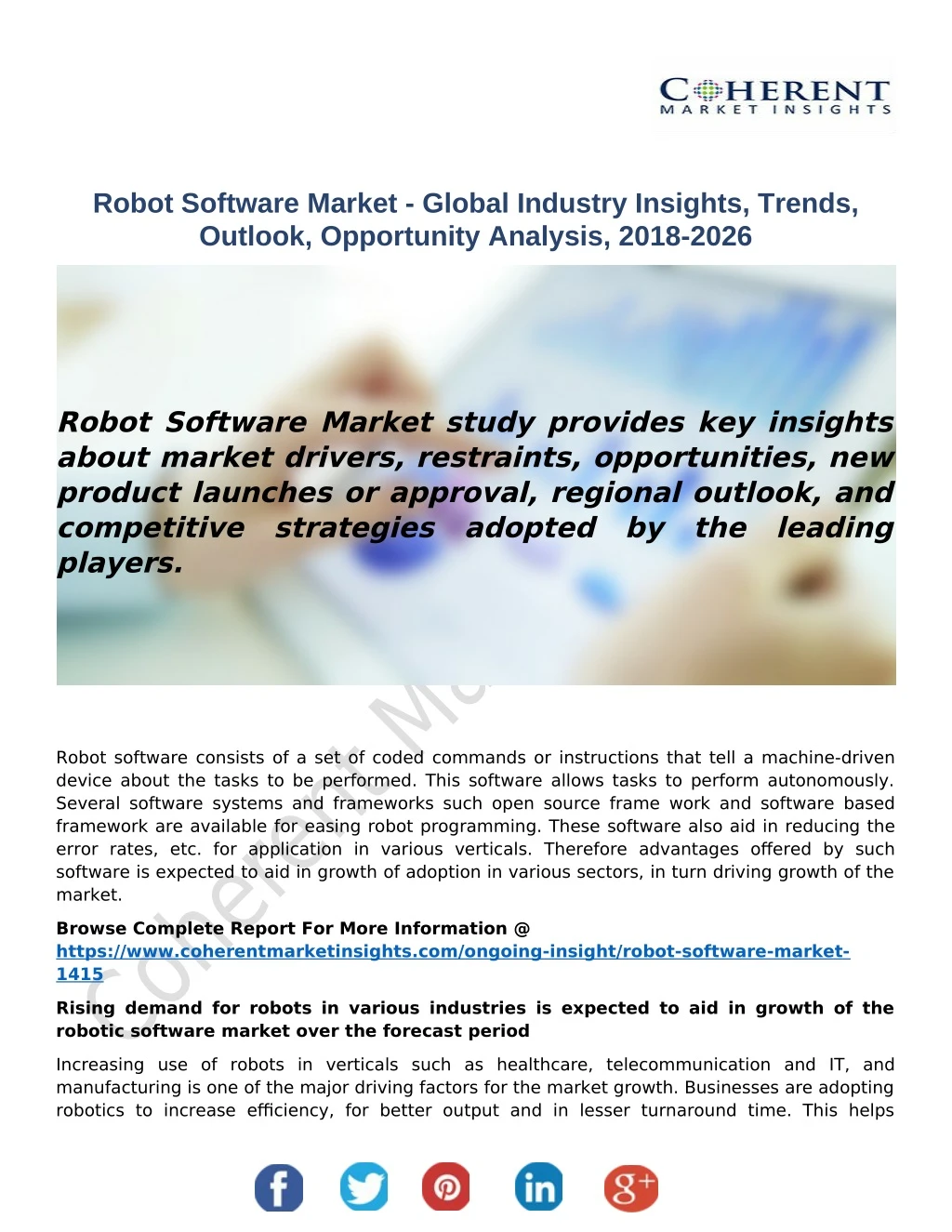 robot software market global industry insights