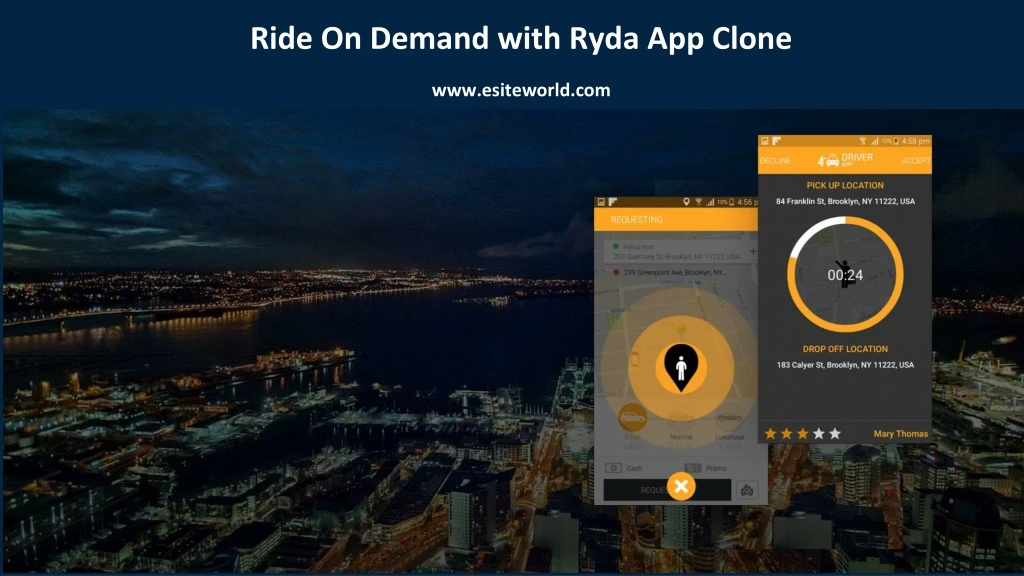 ride on demand with ryda app clone