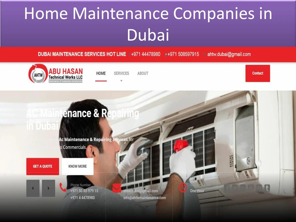 home maintenance companies in dubai