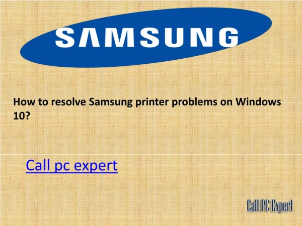 Samsung printer printing issue on windows 10