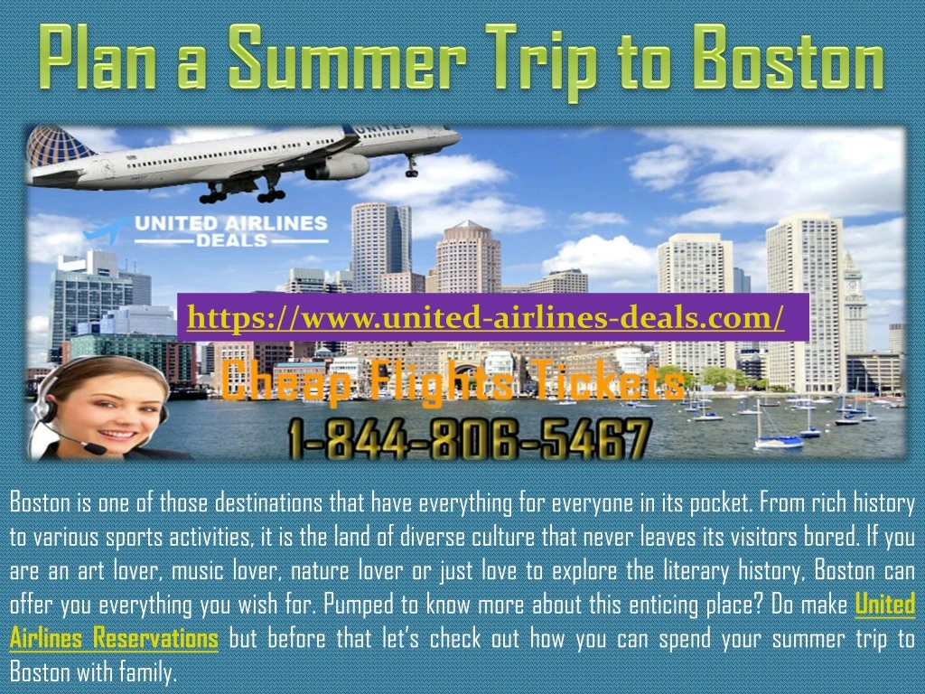 plan a summer trip to boston
