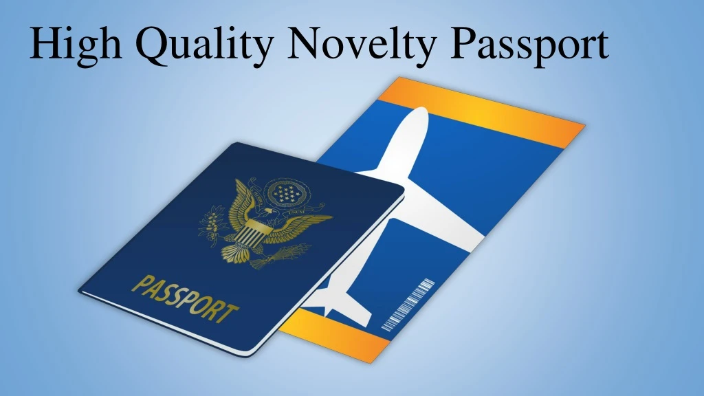 high quality novelty passport