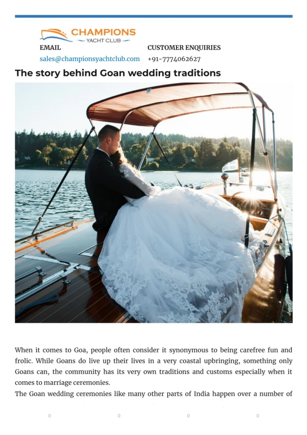 The story behind Goan wedding traditions