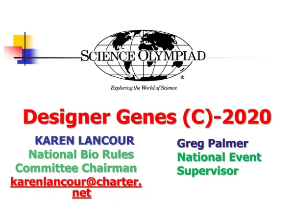 Designer Genes (C)-2020
