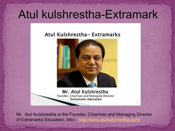 atul kulshrestha extramark