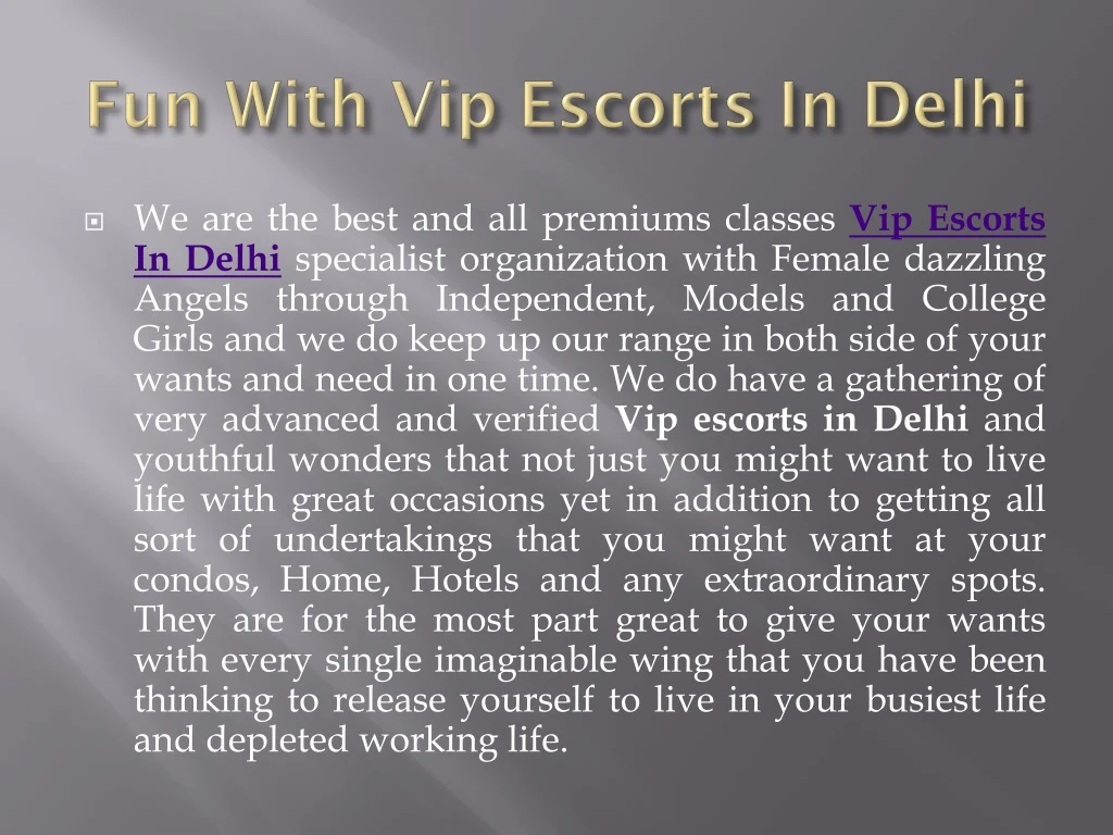 fun with vip escorts in delhi