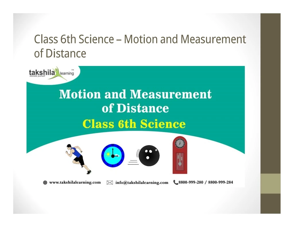 class 6th science motion and measurement