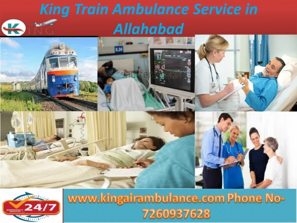 Book At-Low Cost Train Ambulance Service in Allahabad