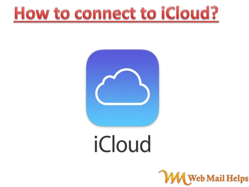how to connect to icloud