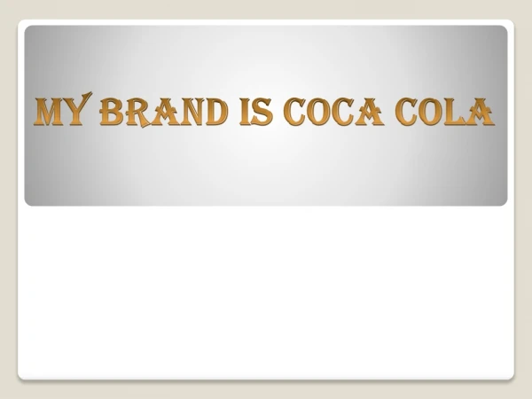 brand of coca cola