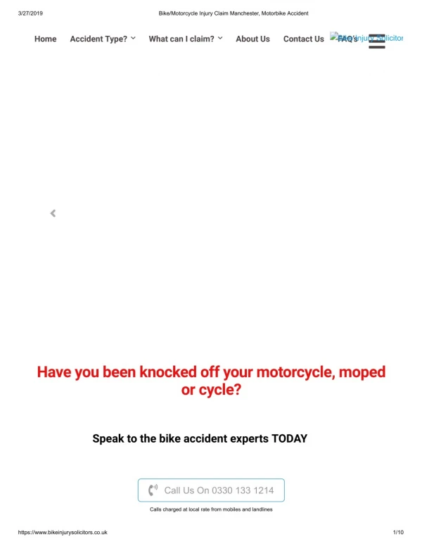 Bike_Motorcycle Injury Claim Manchester, Motorbike Accident
