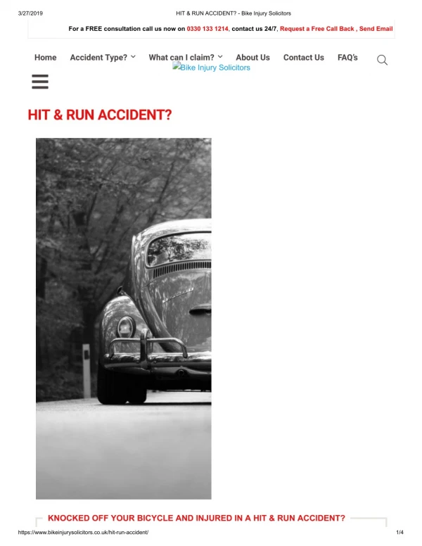 HIT & RUN ACCIDENT_ - Bike Injury Solicitors