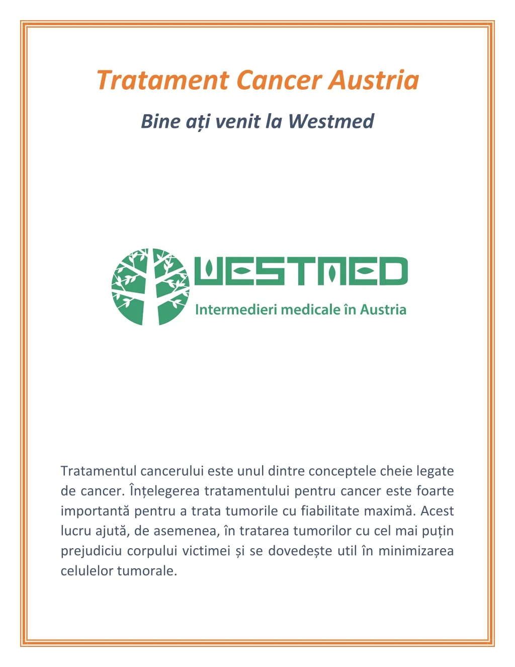 tratament cancer austria