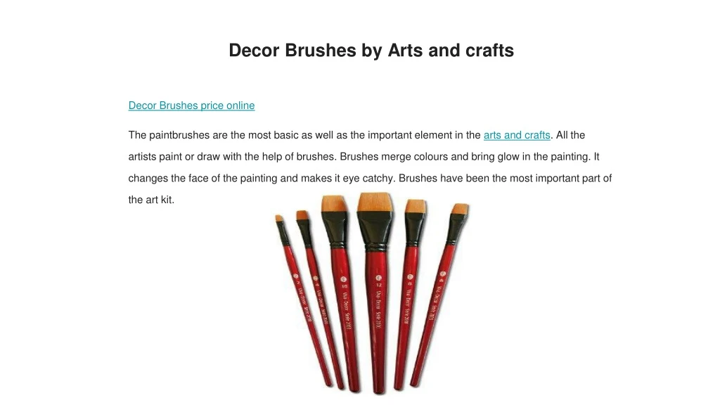 decor brushes by arts and crafts decor brushes