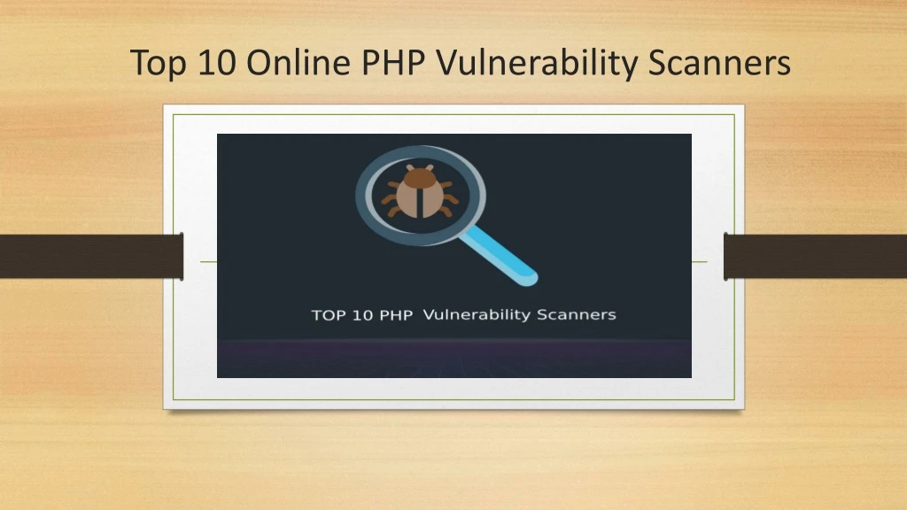top 10 online php vulnerability scanners