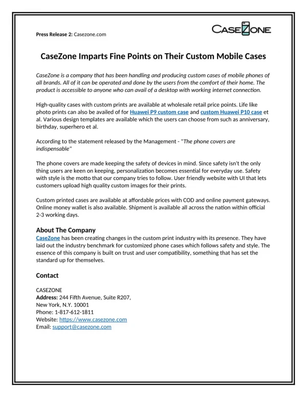 CaseZone Imparts Fine Points on Their Custom Mobile Cases