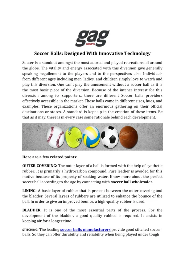 Soccer Ball Manufacturers, Exporters USA UK