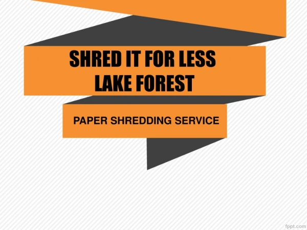 Mobile Document Shredder Services