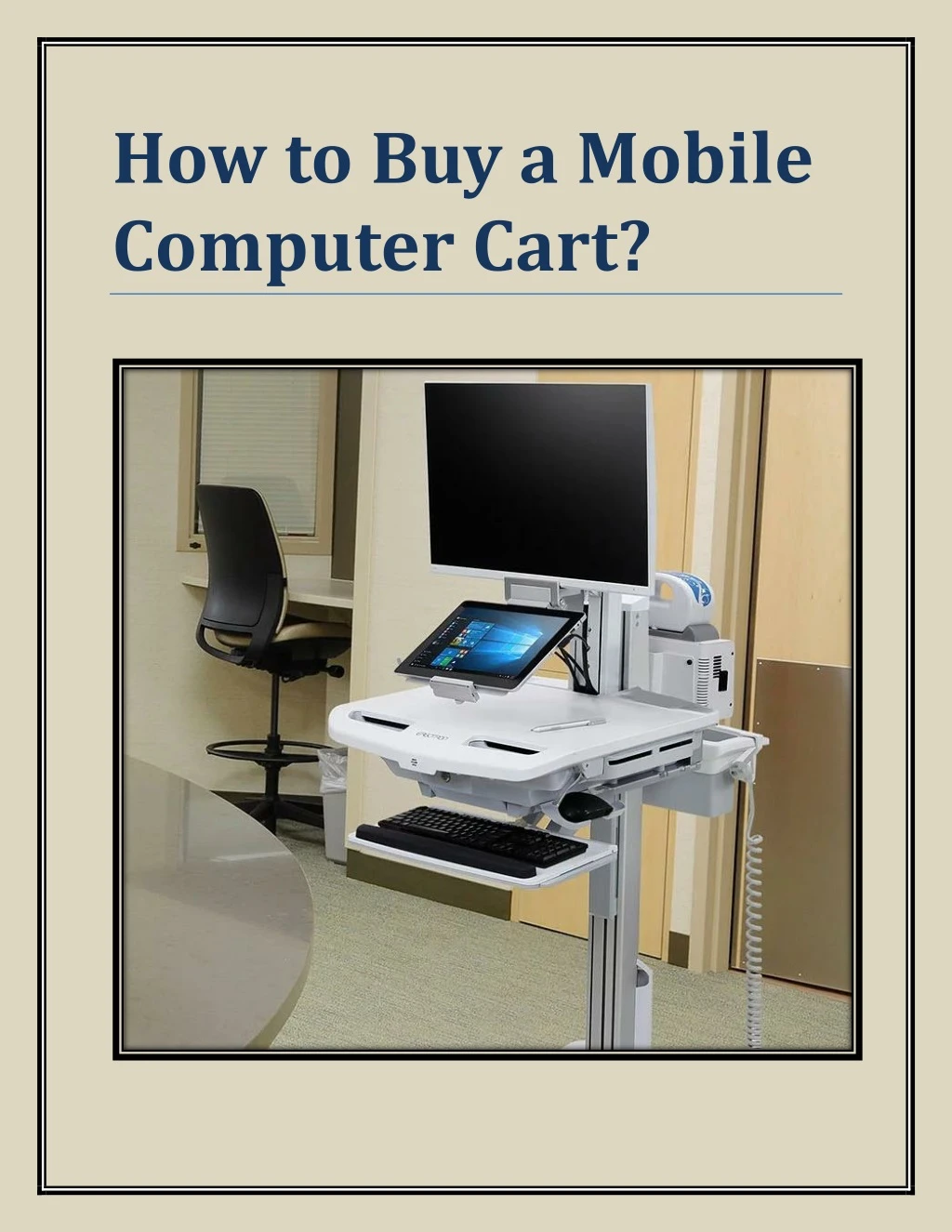 how to buy a mobile computer cart