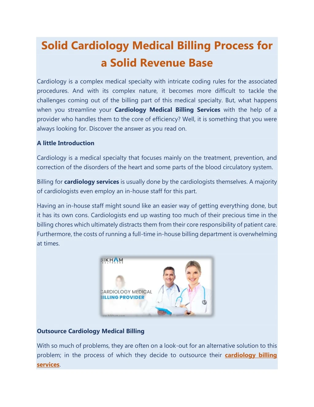 solid cardiology medical billing process