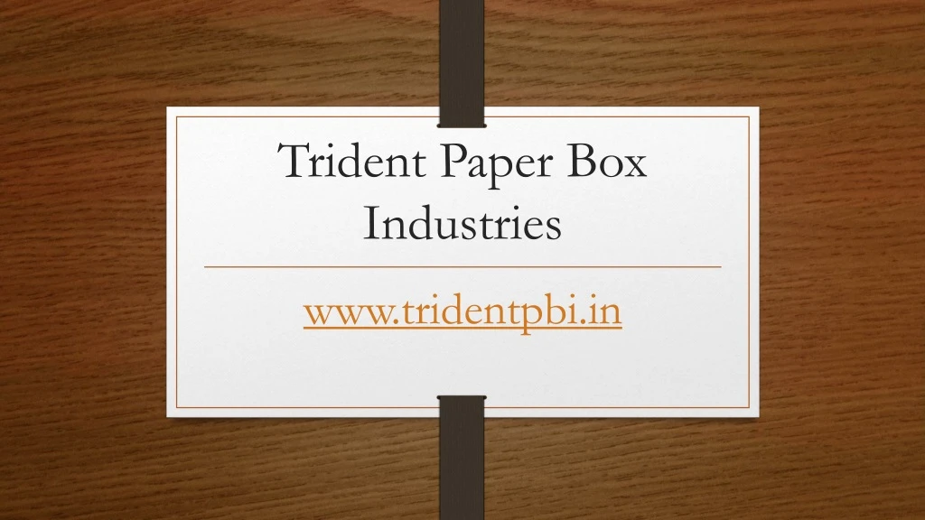 trident paper box industries