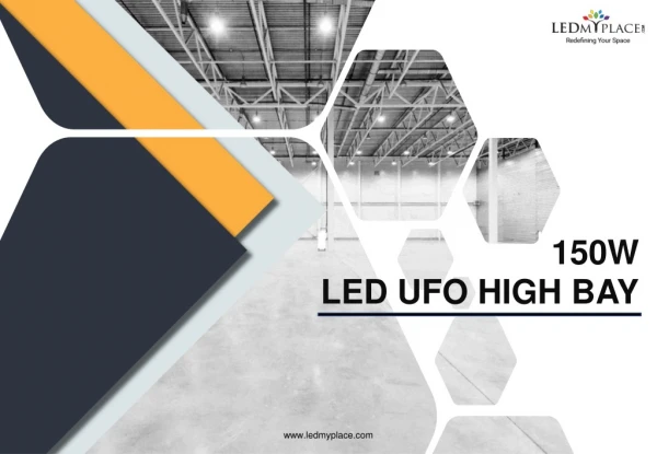 150W LED UFO High Bay / 5700K / Warehouse Lighting 20,098 Lumens