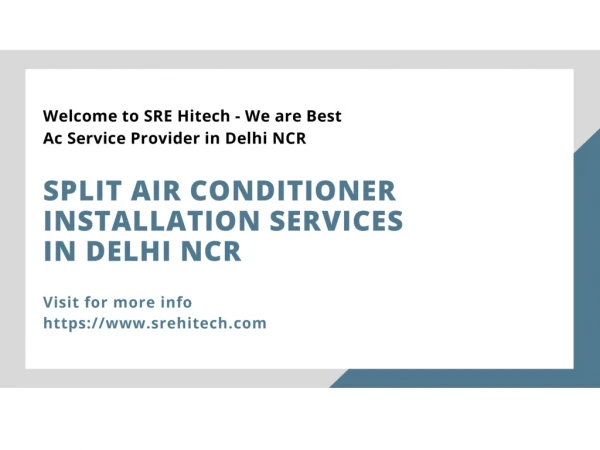 Split & Window AC Installation Services in Delhi NCR