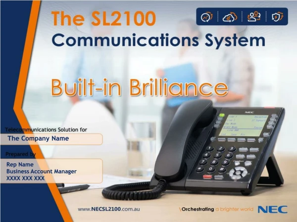 NEC SL2100 Phone System with VOIP and PBX for Small Businesses, Phone Systems Melbourne