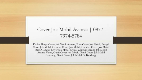 Cover Jok Mobil Avanza | 0877-7974-5784