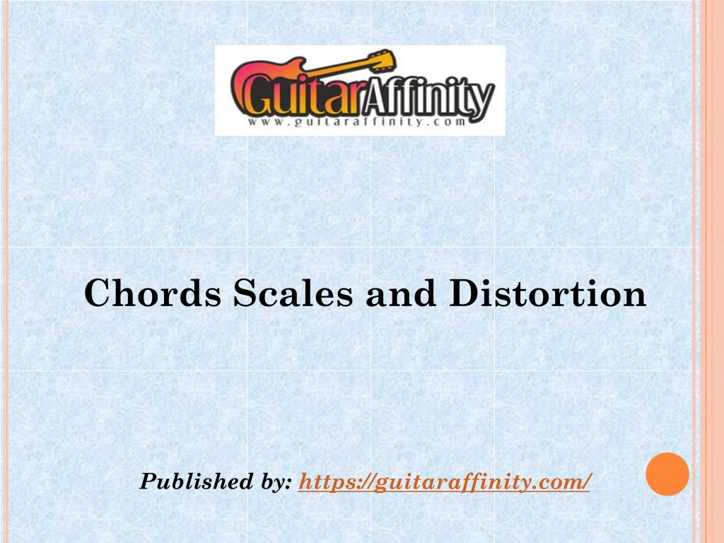 chords scales and distortion published by https
