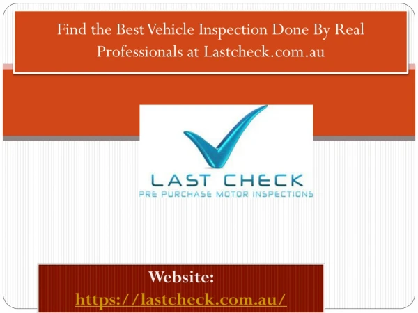 Pre Purchase Truck Inspection