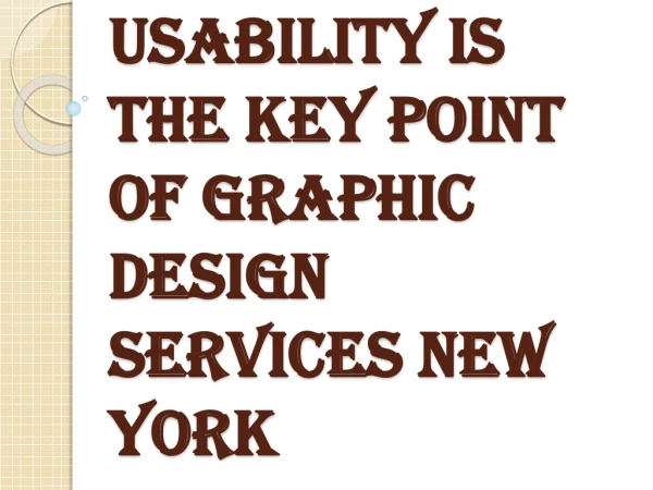 Two Main Factors For Graphic Design Services New York