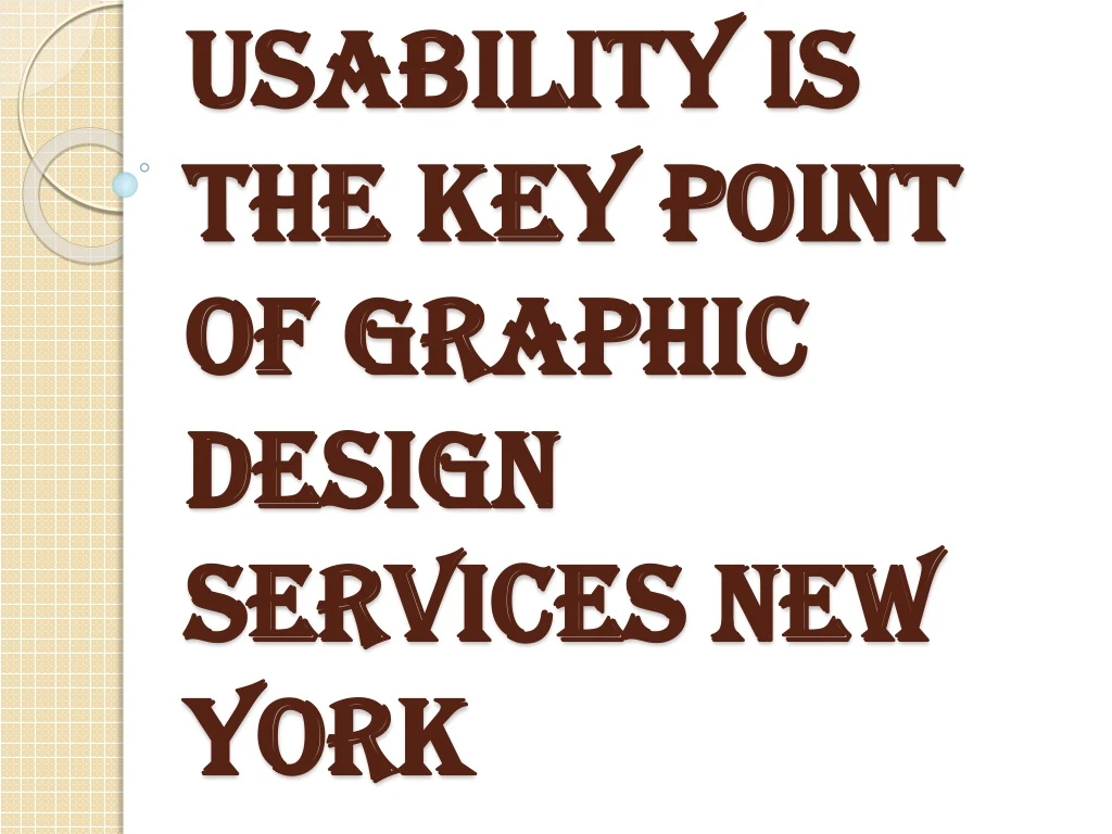 usability is the key point of graphic design services new york