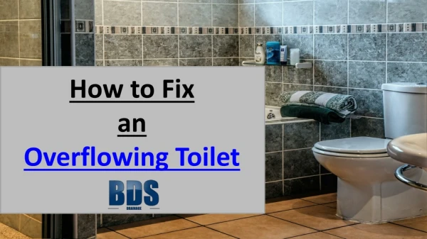 How To Fix Overflowing Toilet