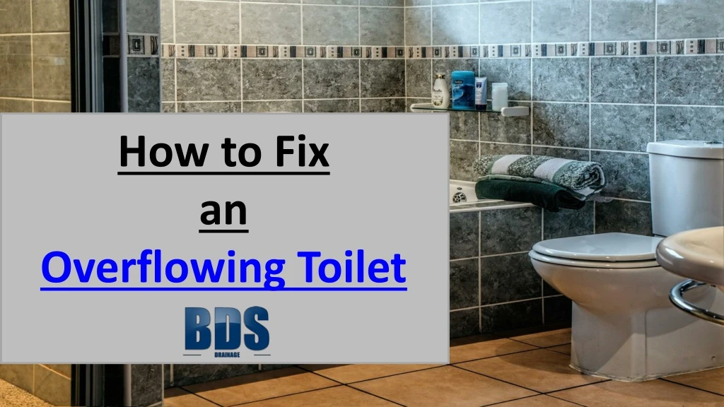 how to fix an overflowing toilet