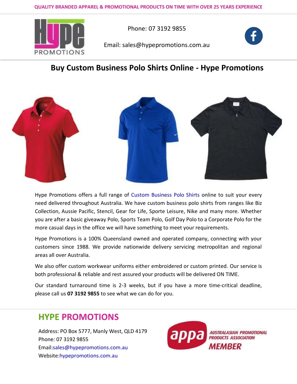 quality branded apparel promotional products