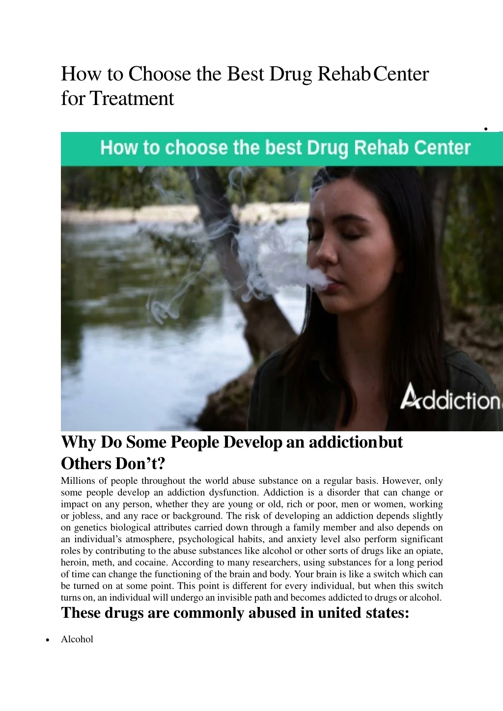 how to choose the best drug rehab center for treatment