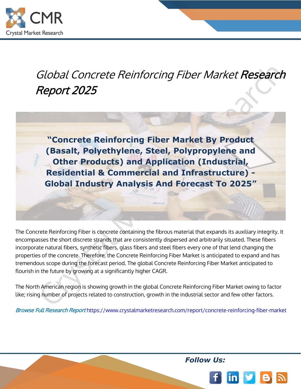 global concrete reinforcing fiber market research