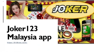 Joker123 live app Free credit - slide 1