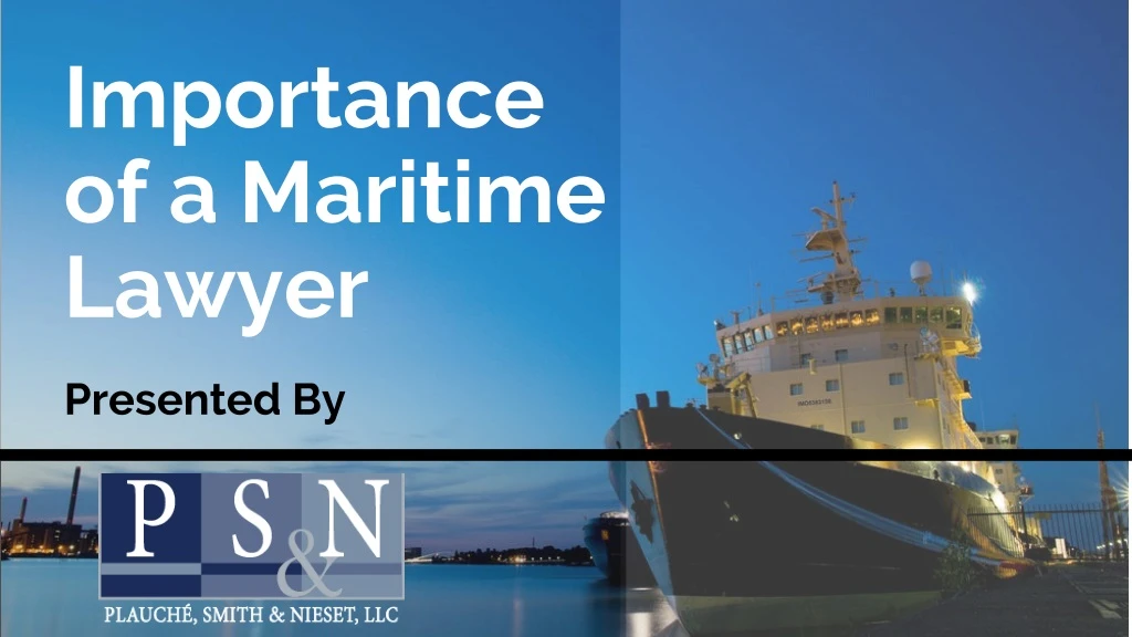 importance of a maritime lawyer