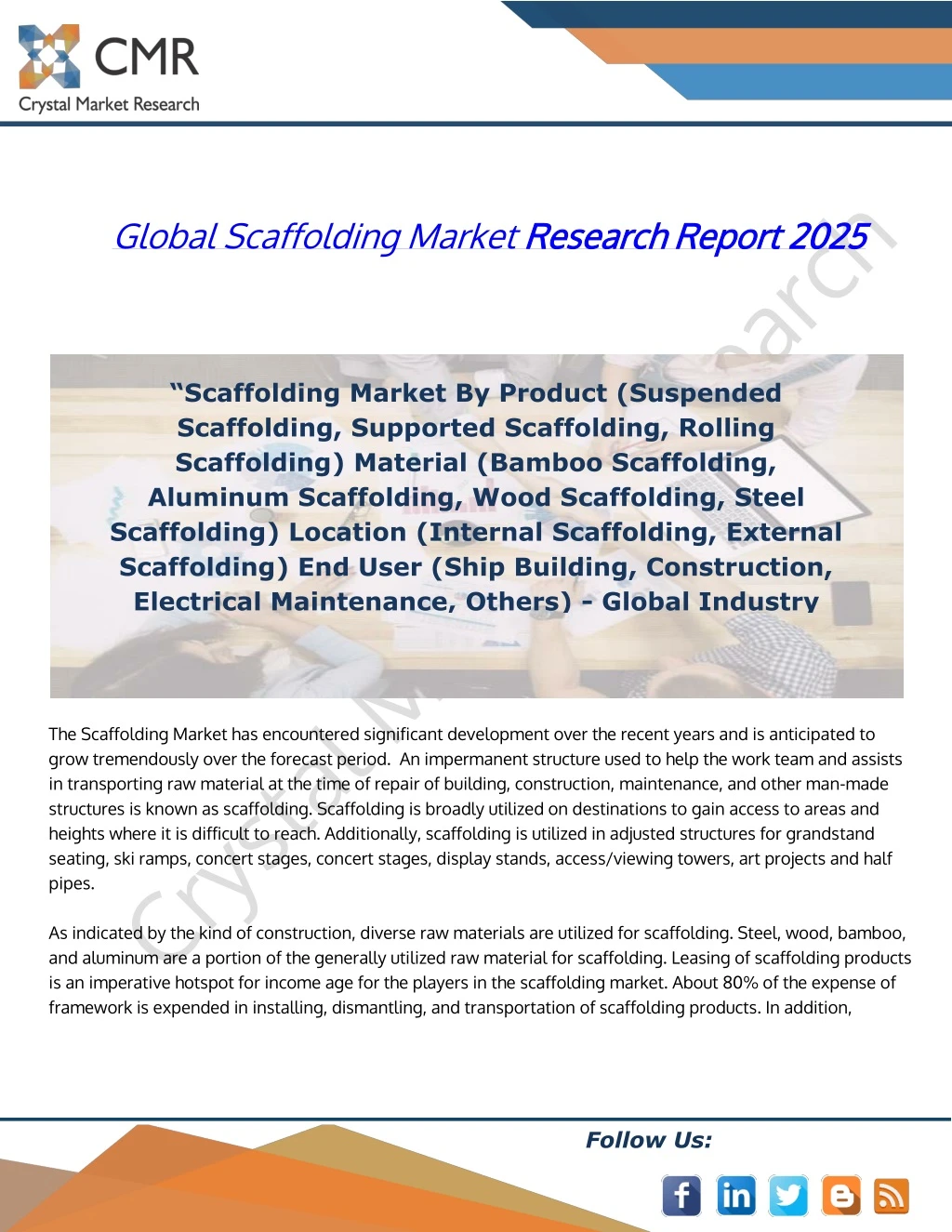 global scaffolding market research