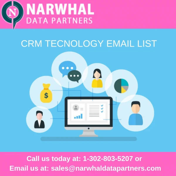 CRM Technology Users Email List | Narwhal Data Partners in USA